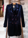 Veste 3/4 Vintage Velours ''Purple Night''