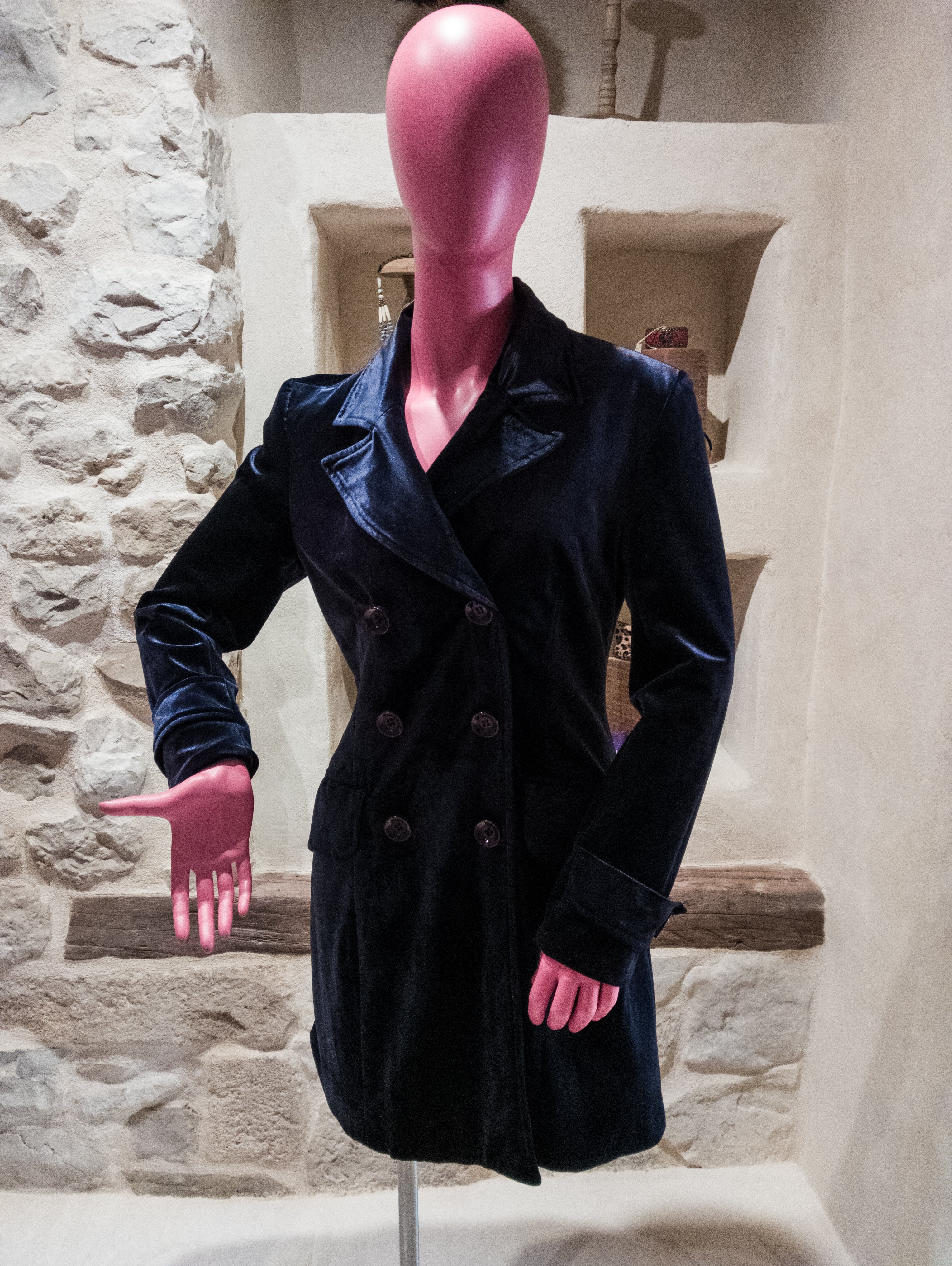 Veste 3/4 Vintage Velours ''Purple Night''