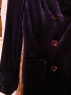 Veste 3/4 Vintage Velours ''Purple Night''